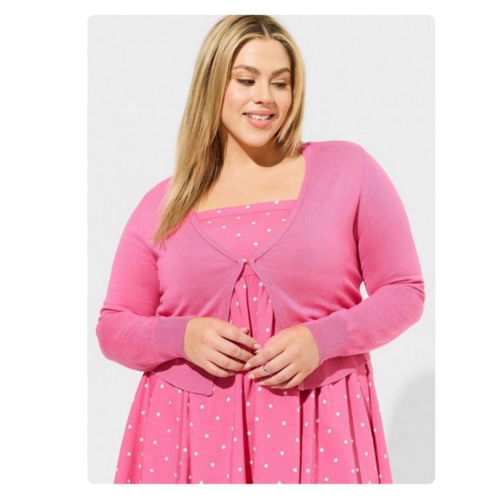 Torrid Fitted Long Sleeve Shrug Sweater 1X